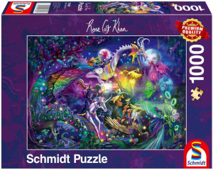 Puzzle 1000 Rose Cat Khan, Cyrk nocy letniej