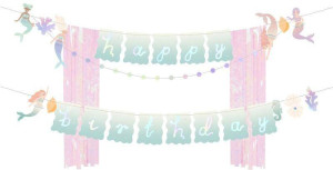 Baner Happy Birthday Syrenka 130x100cm