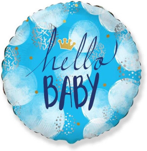 Balon foliowy Hello Baby Boy FX 46cm