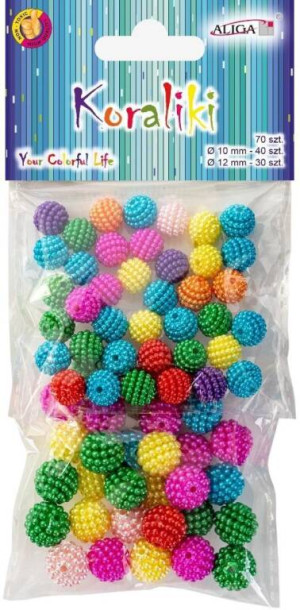Koraliki plastikowe 70szt