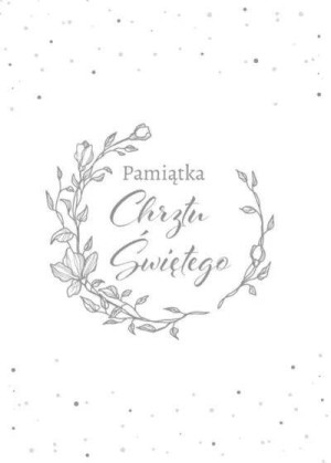 Karnet. Pamiątka Chrztu Świętego