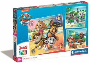 Clementoni. Puzzle 3x48. Super Kolor. Psi Patrol