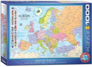 Puzzle 1000. Mapa Europy