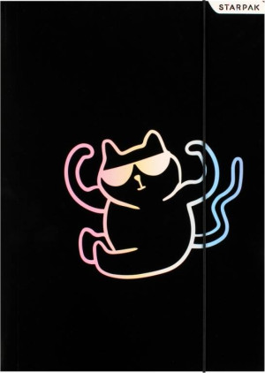 Teczka z gumką A4 Kitty black