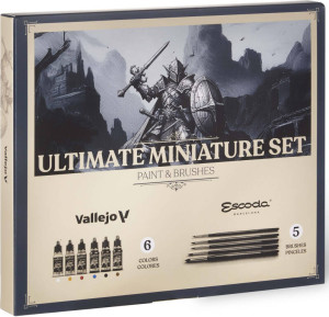 Vallejo: 72206 - Game Color - Ultimate Miniature Set - Paint & Brushes