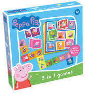 Świnka Peppa 3w1 Lotto, Domino, Memo