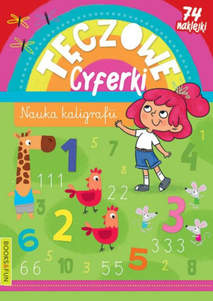 Tęczowe cyferki. Nauka kaligrafii