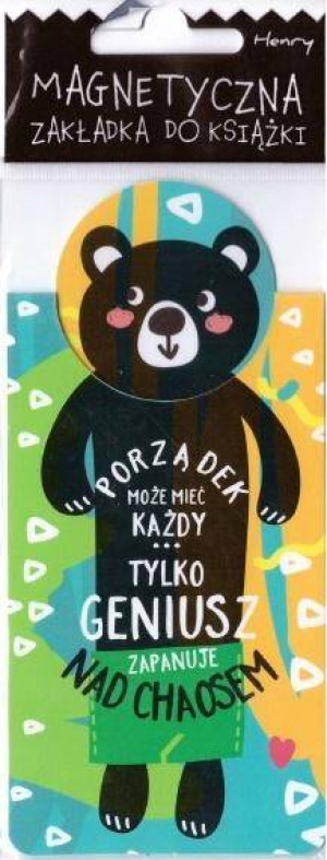 Zakładka magnetyczna. Misiek porządek