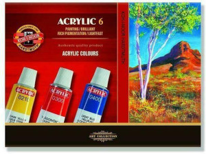 FARBY ACRYLOWE 162701 KPL 6 KOLORÓW