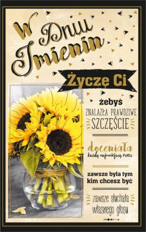 Kartka okolicznościowa. Imieniny. IM06