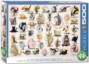Puzzle 500. Yoga kittens
