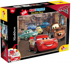Puzzle dwustronne Maxi 108 Auta