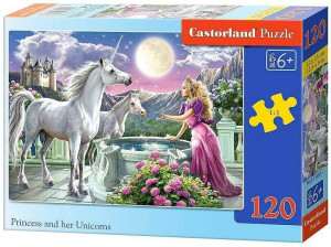 Puzzle 120. Księżniczka i jej jednorożce