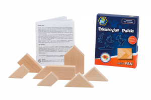 Puzzle drewniane. Seria Fan
