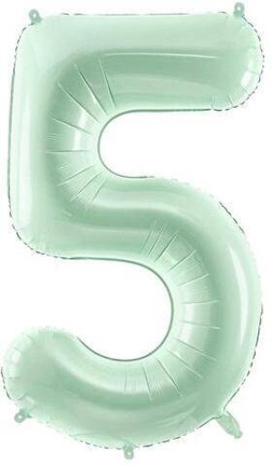 Balon foliowy cyfra 5 72cm zielony