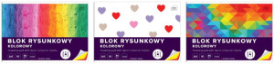 Blok rysunkowy A4/10K barwiony w masie