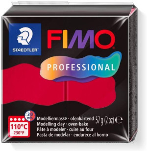 Masa termoutwardzalna Fimo 57g karminowy