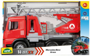 Straż Pożarna z drabiną. Mercedes