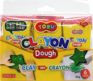 Masa kredkowa 50g 6 kolorów DONG-A
