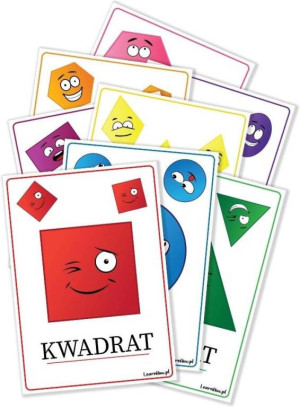 Plansze edukacyjne A4 - Figury geometryczne 8 kart
