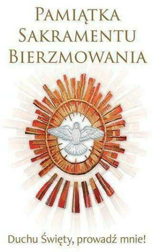 Pamiątka Sakramentu Bierzmowania.