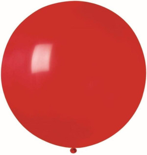 Balon Gemar pastelowy czerwony kula 80cm