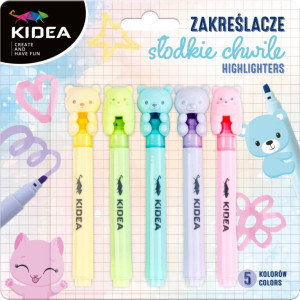 Zakreślacze słodkie chwile 5szt KIDEA