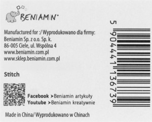 Plastelina 12 kolorów Stitch