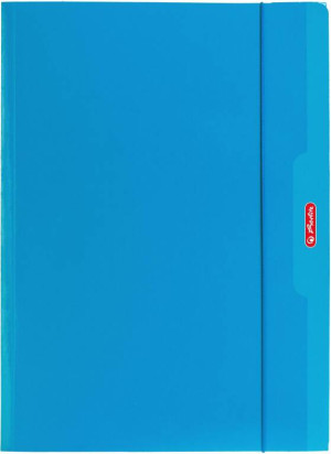 Herlitz. Teczka A4 z gumką, niebieska