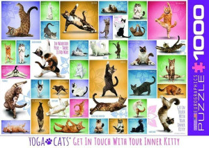 Puzzle 1000. Joga koty