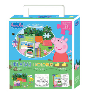 Peppa Pig. Zabawa kolorami. Układaj i koloruj