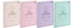 Zeszyt A5/60K linia Academy Pastel