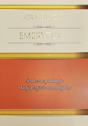 Kartka: Emerytura Gratulacje!