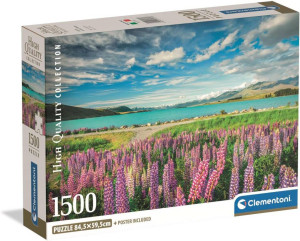 Puzzle 1500 Lupins At Lake Tekapo