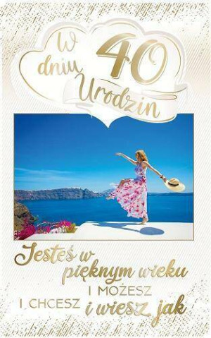 Kartka okolicznościowa Urodziny 40
