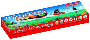 Farby plakatowe 14 kolorów