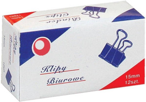 Klipy biurowe 15mm