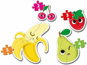 Clementoni. Moje pierwsze puzzle 4w1. Fruits. Owoce