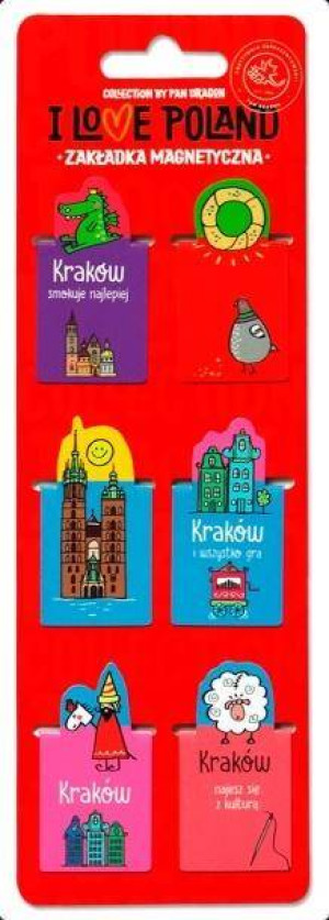 Zakładki magnetyczne. I love Poland. Kraków