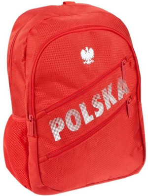 Plecak 1- komorowy Polska czerwony Starpak