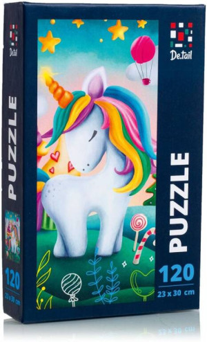 De.tail. Puzzle 120. Mały słodki jednorożec