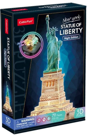 Cubic Fun. Puzzle 3D. Statua Wolności LED
