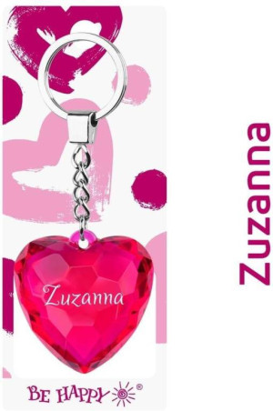 Brelok serce Zuzanna