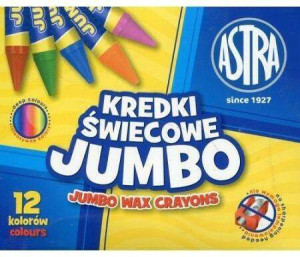 Kredki świecowe. Jumbo. 12 kolorów