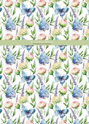 Notatnik 145x197/48K kratka kwiaty i motyle FRESH