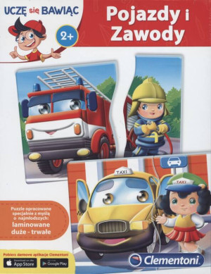 Pojazdy i zawody. Uczę się bawiąc. Brum Brum Puzzle