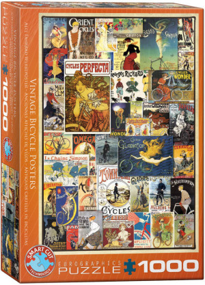Puzzle 1000 Stare plakaty - Rowery