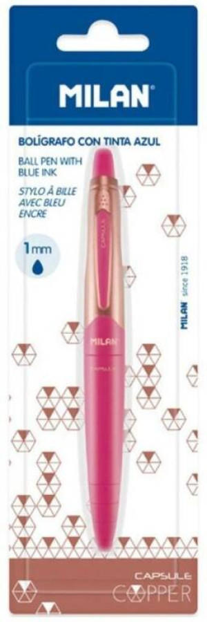 MILAN. Długopis Capsule Copper. Pink