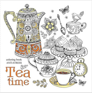 Kolorowanka antystresowa Tea time