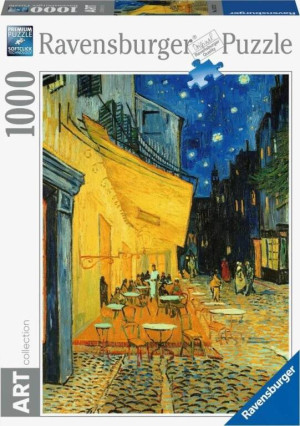 Ravensburger. Puzzle 1000. Art Taras kawiarni w nocy